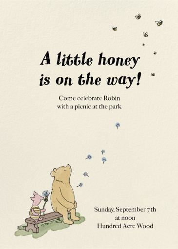 A Little Honey - Baby Shower Invitation by Paperless Post