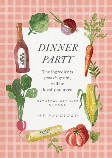 Locally Sourced - Party Invitation by Martha Stewart