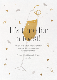 Cocktail Clink - Engagement Party Invitation by Paperless Post