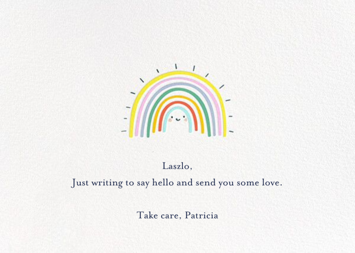 Rainbow Smile by Little Cube - Back