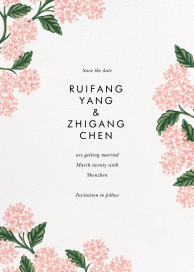 Hydrangea Frame - Save the Date by Rifle Paper Co.