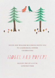 Love Birds On A Wire - Rehearsal Dinner Invitation by Paperless Post