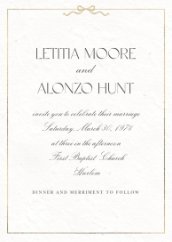 Bow Border - Wedding Invitation by Paperless Post