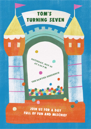 Bouncy Kingdom - Birthday Invitation by Paperless Post