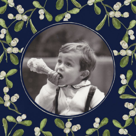 Holiday Foliage Border - Square - Holiday Card by Paperless Post