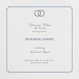 Indented Rounded Corners - Rehearsal Dinner Invitation by Paperless Post