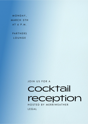 Color Melt - Corporate Reception Invitation by Paperless Post
