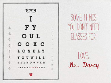 Eye Chart - Valentine's Day Card by Mr. Boddington's Studio