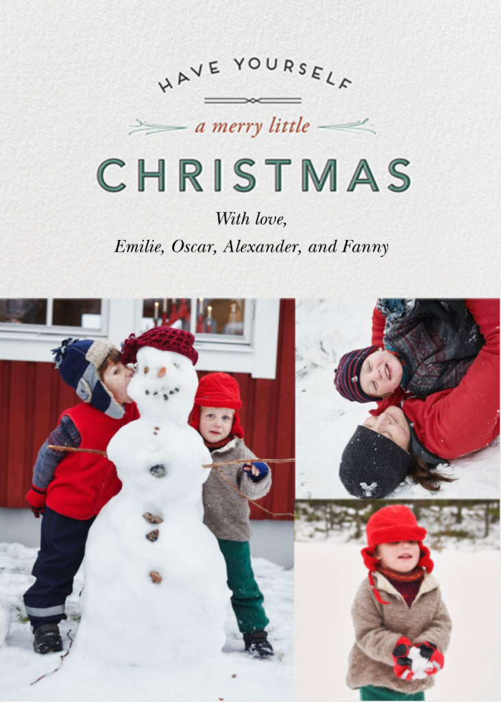 Wintry Tune Holiday Card Send online instantly Track opens
