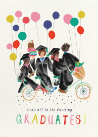 Wheel Grads - Graduation Card by Mr. Boddington's Studio