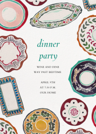 Party Platters - Dinner Party Invitation by Happy Menocal