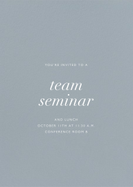 Pacific - Seminar Invitation by Paperless Post