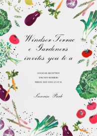 Farmers Market - Cocktail Party Invitation by Happy Menocal