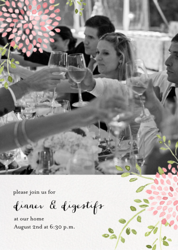 Dahlias Photo (Tall) - Party Invitation by Paperless Post