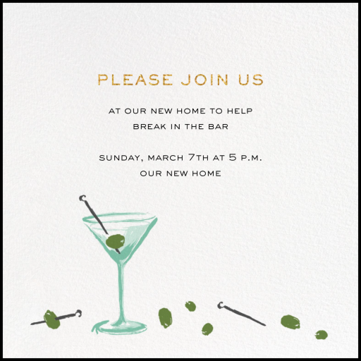 Olives - Celebration Invitation by kate spade new york