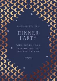 Moon Motif - Dinner Party Invitation by Jungalow