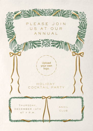 Boughs and Bows - Greeting Card by Paperless Post