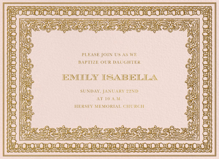 Grand Palais - Baptism & Christening Invitation by Ladurée