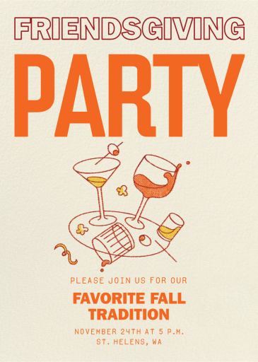 Sloshed - Thanksgiving Invitation by Paperless Post