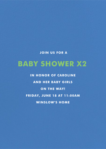 Baby, Baby - Baby Shower Invitation by Cheree Berry Paper & Design - Back