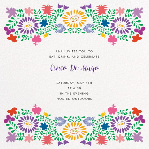 Oaxacan Flowers - Party Invitation by Paperless Post