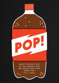 Bottle of Pop - Father's Day Card by The Indigo Bunting