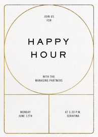 Golden Ratio (Customizable Template) - Happy Hour Invitation by Paperless Post