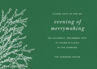 Forsythia Branch (Horizontal) by Paperless Post