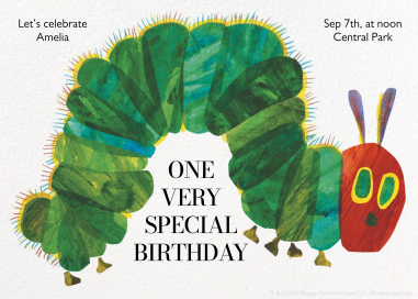 Hungry Caterpillar Invitation