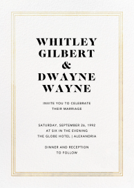 Triple Interior Border  - Wedding Invitation by Paperless Post