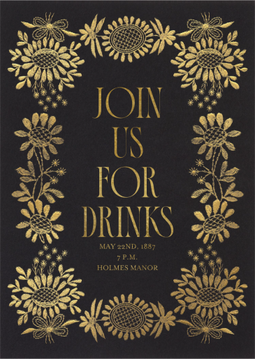 Embroidered Threads - Dinner Party Invitation by The V&A