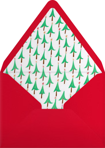 Glittery Tree in the Christmas Forest (Greeting) - Mr. Boddington's Studio Envelope
