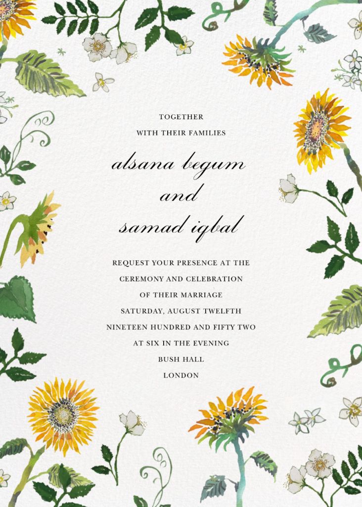 Dandelion Harvest (Invitation) Wedding Invitation Send online