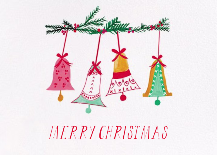 With Bells On (Greeting) - Christmas Card by Mr. Boddington's Studio