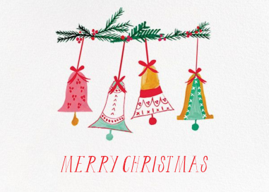 With Bells On (Greeting) - Christmas Card by Mr. Boddington's Studio