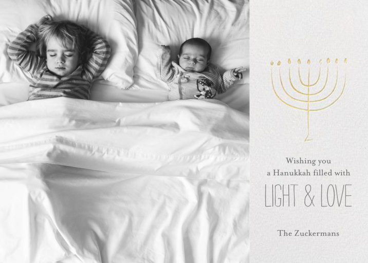 Hanukkah in Tiny Town - Hanukkah Card by Little Cube