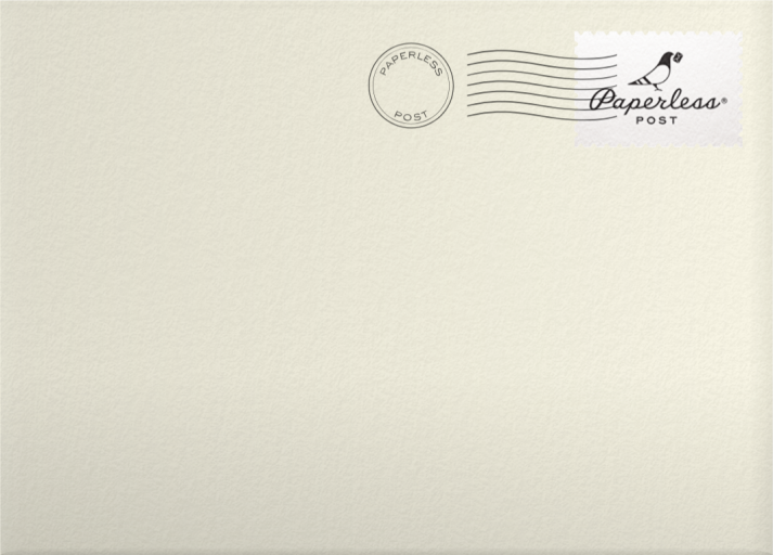 Photo Plaid Christmas Card Envelope