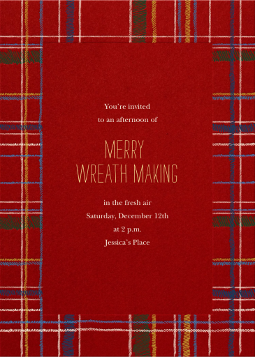 Contemporary Plaid by Paperless Post