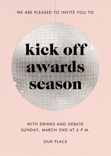 Sparkly Disco Ball - Viewing Party Invitation by Paperless Post