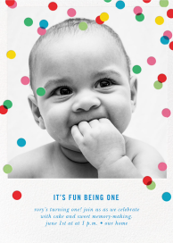 Baronial (Photo) - First Birthday Invitation by kate spade new york