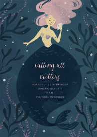 Mermaid Hideaway - Birthday Invitation by Paperless Post