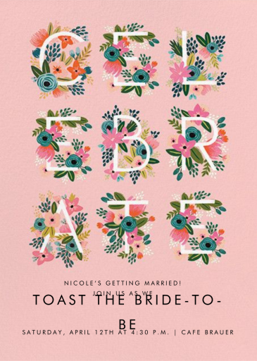 Monogrammed Celebration - Party Invitation by Rifle Paper Co.