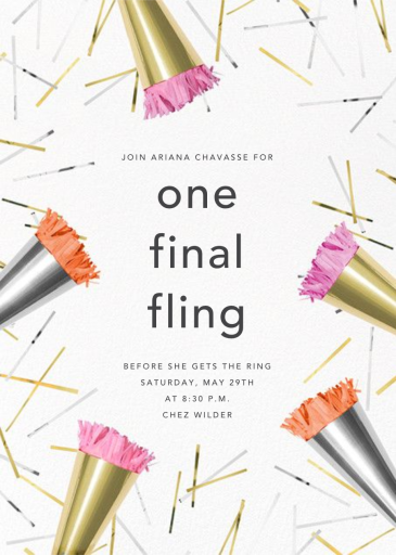 Chorus - Bachelorette Party Invitation by CONFETTISYSTEM