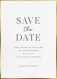 Vintage Thin Gold Border Frame - Invitation by Sugar Paper