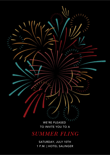 Skybursts - Summer Party Invitation by Paperless Post