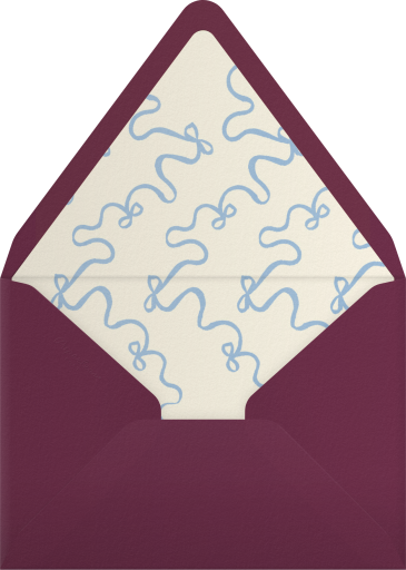 Painted Bow Cutout - Paperless Post Envelope