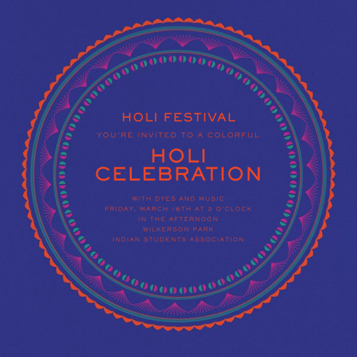 Rangoli - Holi Invitation by Paperless Post