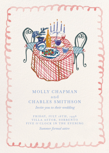 Dinner for Two - Invitation by Ten Story Stationery