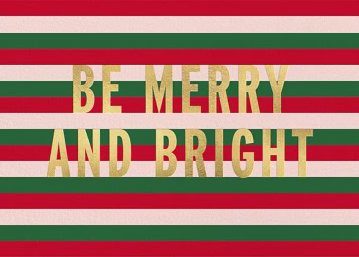 Bright Stripes - Christmas Card by kate spade new york