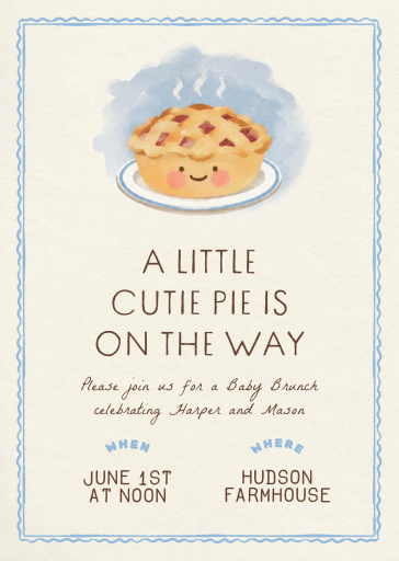 Little Dumpling Baby Shower Invitation
